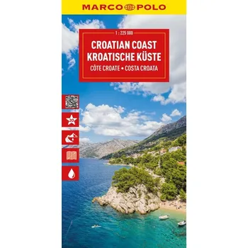 MARCO POLO Reisekarte Kroatische Küste 1:225.000