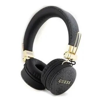 Sluchátka Guess PU Leather 4G Metal Logo BT5.3 Stereo Headphone Black