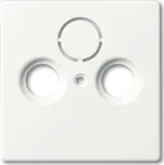 Kryt zásuvky anténní TV+R(+SAT) ABB Future linear, Busch-axcent 2CKA001724A4293 mechová bílá