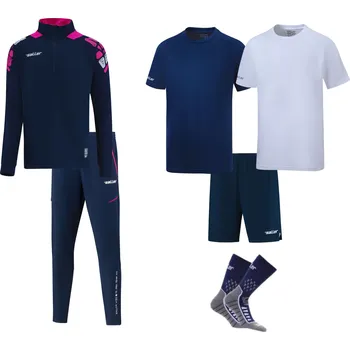 Saller VIBE BASIC Tréninkový set BARVA: 528 tmavě modrá-růžová-bílá, Velikost: 140 Saller VIBE BASIC Tréninkový set – Kompletní sportovní výbava pro každodenní trénink