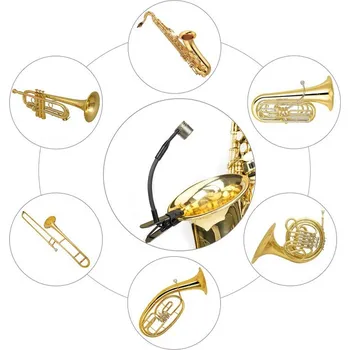 Mikrofon KIMAFUN CX309-1 saxofonový mikrofon pro mikroporty AKG [mini XLR 3pin]