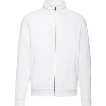 Pánská mikina Fruit of the Loom Pánská mikina se zipem po celé délce 80% bavlna Barva: Bílá, Velikost: XL F457N