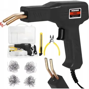 Svářečka SVAŘOVACÍ STROJ NA PLASTY SVÁŘEČKA SEŠÍVAČKA PÁJEČKA 70W + 200ks SPON