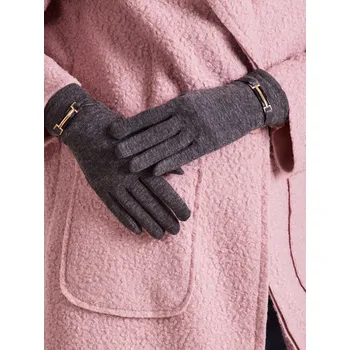 Rukavice Dámské tmavě šedé rukavice AT-RK-6202.09-dark gray Velikost: L/XL