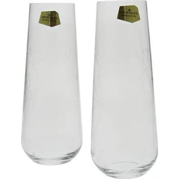 Sklenice Sklenice se srdci čiré 250 ml, sada 2 ks (Designové sklenice Crystalex)