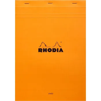 Blok Rhodia N°18 A4 21x29,7 cm, linkovaný, oranžový