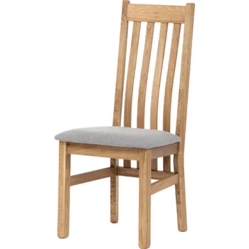 Dřevěná jídelní židle C-2100 SIL2 látka stříbrná, masiv dub