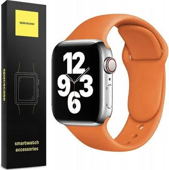Řemínek na hodinky Pásek Spacecase pro Apple 23 mm oranžový