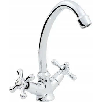 Vodovodní baterie Stojánková umyvadlová baterie (AQBAU) stříbrná