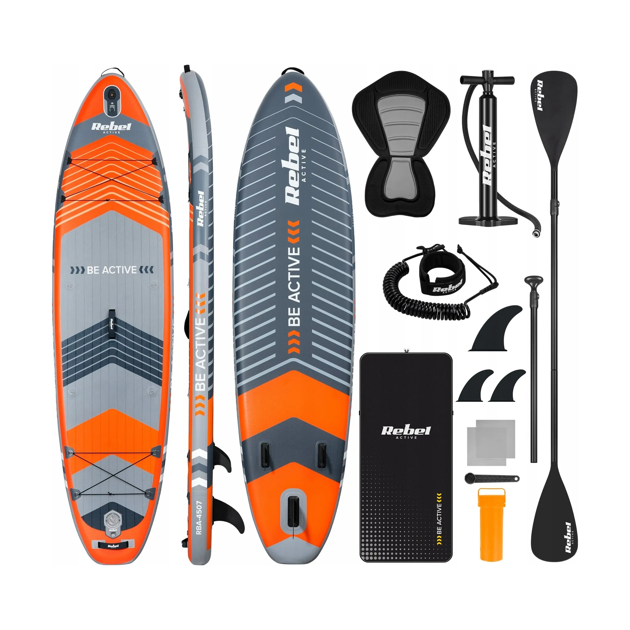 Fotografie 1 - Paddleboard Rebel Active RBA-4507 oranžový