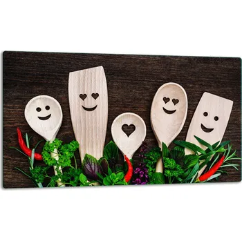 Kuchyňské prkénko SKLENĚNÁ DESKA NA KRAJENÍ 52x30 DO KUCHYNĚ