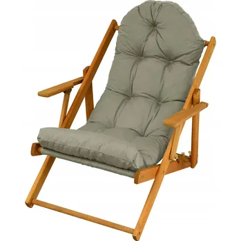 Zahradní lehátko Lehátko Ampo z hnědého dřeva