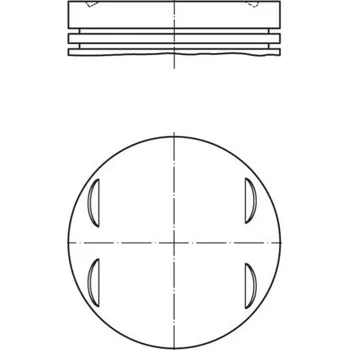 Píst motoru Píst MAHLE 083 13 02