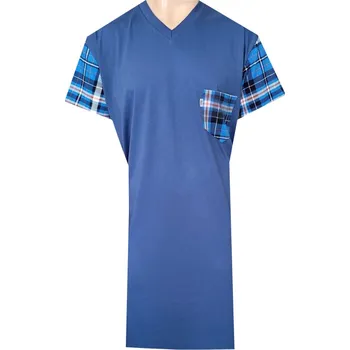 Pánská noční košile Pánská Noční Košile FOLTÝN NK405 Velikost: 4XL, Materiál: Krátký rukáv
