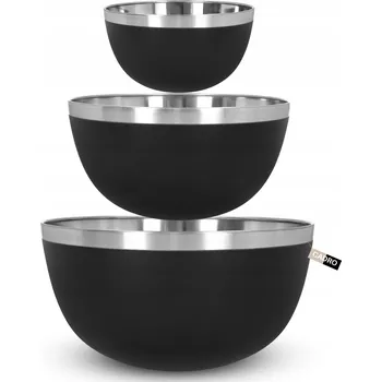 Sada kovových kuchyňských misek na salátový dort 3 vel 15 cm 20 cm 23 cm