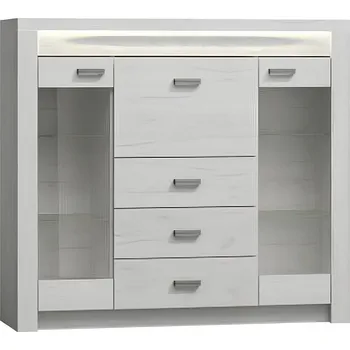 Komoda Komoda s vitrínou INFINITY 08, jasan bílý