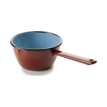 Hrnec Smaltovaný rendlík 14cm - kónický/ hnědý - Ibili