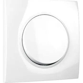 vypínač Elhard Vypínač Rondo č.6 s hranatým rámečkem, bílý - kompletní