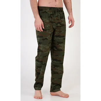 Pánské pyžamo Vienetta MAN Pánské pyžamové kalhoty Army: khaki XL
