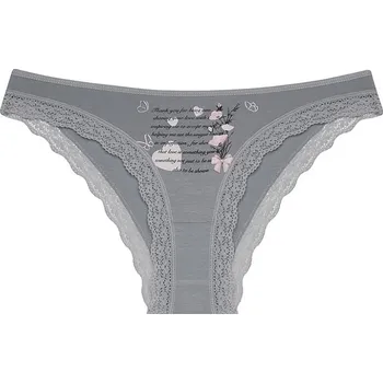Dámské spodní prádlo Donella Dámské kalhotky Denisa: šedá L