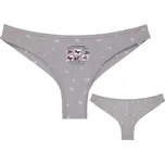 Donella Dámské kalhotky Motýlci: šedá M