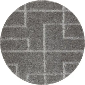 Koberec Koupelnový kobereček SUPREME LINES linie, šedý kruh