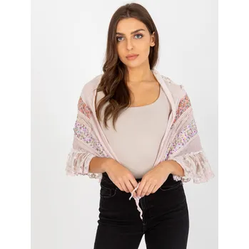 Šátek Světle růžový jemný šátek s drobnými květy AT-CH-0750-1.67P-light pink Velikost: ONE SIZE