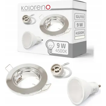 Žárovka Stropní zapuštěné svítidlo Koloreno 9 W GU10 stříbrné