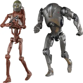 Figurka Star Wars Episode II - sběratelské figurky C-3PO (B1 Battle Droid Body) & Super Battle Droid (Black Series) 15 cm