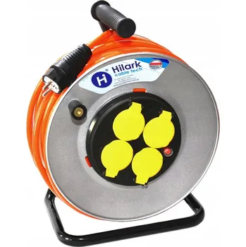 Napájecí kabel PRODLUŽOVACÍ KABEL BUBNU METALOVÝ 4 zásuvky H07BQ-F 3x2,5 PUR ODOLNÝ 50M