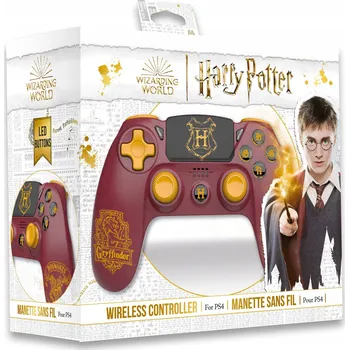 Gamepad HARRY POTTER - BEZDRÁTOVÝ OVLADAČ PS4 - GRYFFINDOR