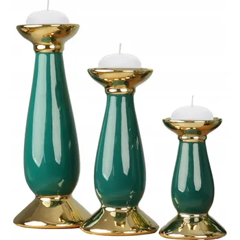 Svícen Svícen na čajové svíčky Botle 32 cm na 3 svíčky