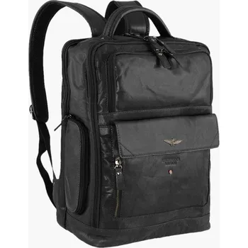 Městský batoh Batoh Aeronautica Militare Vintage AM-305-01 černá 18 L