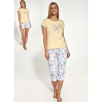 Dámské pyžamo Pyžamo Cornette 3 pack 665 Velikost: M, Vzor: 6650311