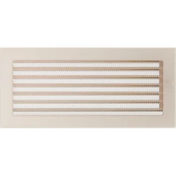 Krbové nářadí Krbová mřížka 17x37 cm krémová se žaluzií Kratki