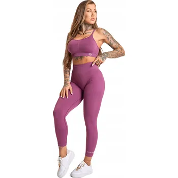 Dámské legíny GYM GLAMOUR LEGÍNY PUSH UP 2.0 MERRY BERRY RŮŽOVÉ XS