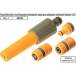 Rozstřikovač a rychlospojky kompletní sada pro zahradní hadici 1/2"