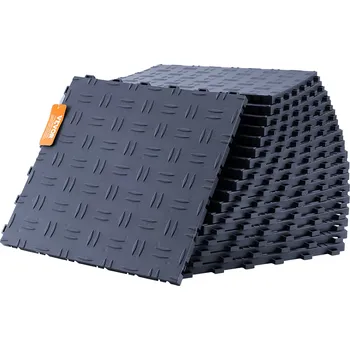 Obraz Zámková dlažba do garáže 30x30x1,35 cm, 25 kusů, protiskluzová, grafitově šedá