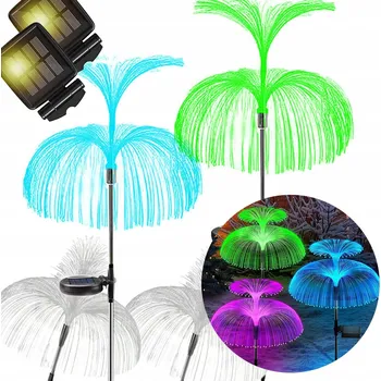 Venkovní osvětlení MEDUZA SOLÁRNÍ LAMPA LED 7 BAREV ZAPICHOVACÍ PAMPELIŠKA ZAHRADNÍ DEKORACE SOLÁRNÍ