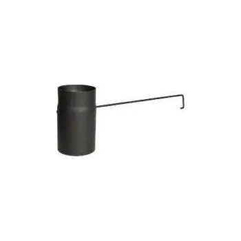 Kouřovod Trubka rovná s klapkou dlouhé táhlo Ø 180/250/2,0 mm