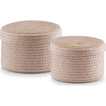 Úložný box Krabice s víkem dekorativní, v odstínech hnědé a béžové