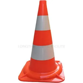 Dopravní zařízení Dopravní kužel 75cm měkčené PVC bílý pruh