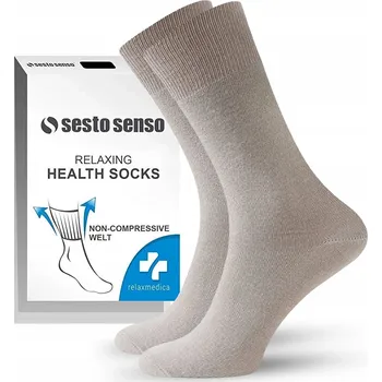 Pánské ponožky Sesto Senso Ponožky Ponožky beztlaké béžové velikost 43-46
