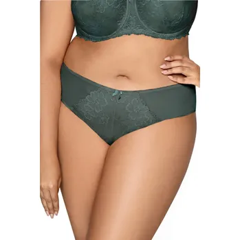 Dámské spodní prádlo Kalhotky Carmela Big s krajkovými detaily - khaki Mat, 42 i240_204231_2:42