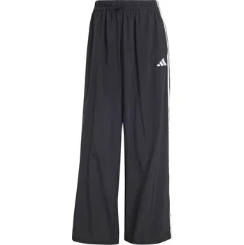 adidas Essentials 3-Stripes Lifestyle Woven Parachute Tracksuit Bottoms Womens Black/White XL (20-22)