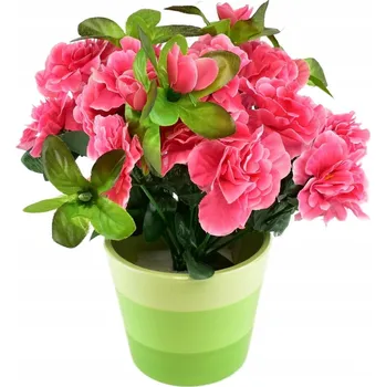 umělá květina Azalka růžová v keramickém květináči 25×25 cm