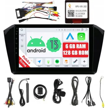 Autorádio 2DIN AUTORÁDIO S NAVIGACÍ ANDROID VOLKSWAGEN PASSAT B8 6/128 GB DSP CARPLAY LTE