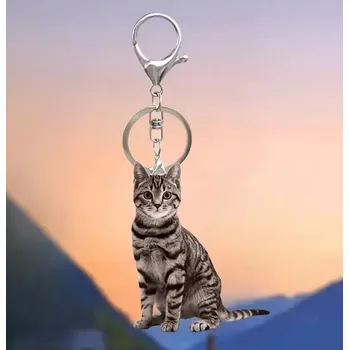 Přívěsek na klíče s kočkou