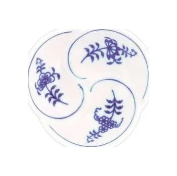 Jednorázové nádobí Cibulák Miska trojlístek 7,3cm Originál Český porcelán Dubí 2. jakost