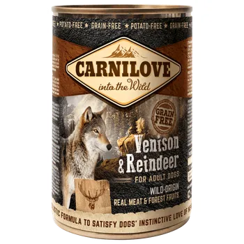 Krmivo pro psa Konzerva Carnilove Wild Meat Venison & Reindeer 400g